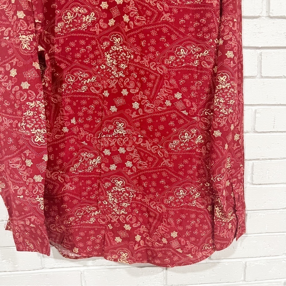 Unbranded‎ Men’s Red Patterned Shirt - Picture 6 of 8